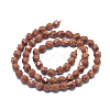 Synthetic Goldstone Beads Strands G-K303-B05-10MM-2