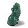 Natural Green Aventurine Wolf Figurine Display Decorations G-PW0007-013F-3
