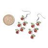 3 Pairs Fruit Gemstone & Acrylic Dangle Earrings EJEW-TA00472-4