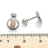 201 Stainless Steel Earlobe Plugs for Mother's Day EJEW-R147-32-4