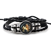 Constellation PU Leather Triple Layer Multi-strand Bracelets PW-WGF2E53-10-1