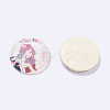 Tempered Glass Cabochons GGLA-33D-14-2