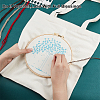 DIY Canvas Shoulder Bag Embroidery Starter Kit DIY-WH0297-14-3