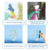 Waterproof PVC Colored Laser Stained Window Film Static Stickers DIY-WH0314-103-3