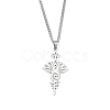 Non-Tarnish 201 Stainless Steel Pendant Necklaces for Man NJEW-Q336-02A-P-1