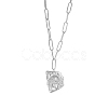 Stainless Steel Girl Shape Pendant Necklaces WT7593-2-1