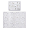 2Pcs 2 Style 12 Constellation Pendant DIY Silicone Molds DIY-TA0005-95-2