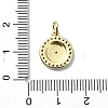 Brass Micro Pave Claer Cubic Zirconia Charms KK-H475-46G-3