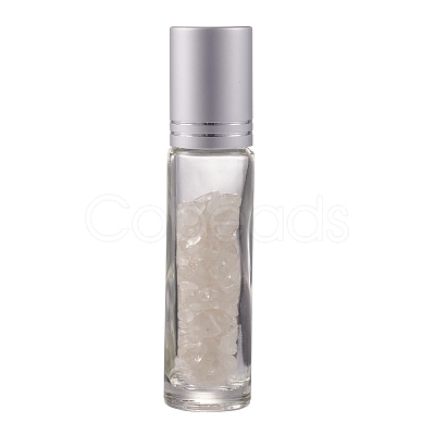 Natural Quartz Crystal Chip Bead Roller Ball Bottles AJEW-H101-01B-1