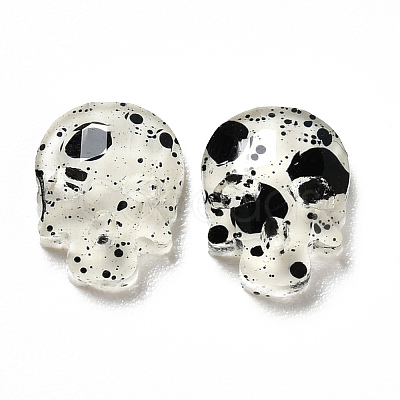 Spot Pattern Resin Cabochons MRMJ-G015-10-1