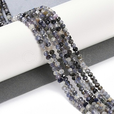 Natural Iolite Beads Strands G-G139-B11-01-1