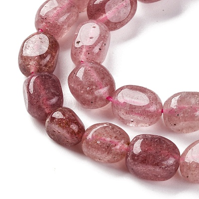 Natural Strawberry Quartz Beads Strands G-G146-A15-01-1