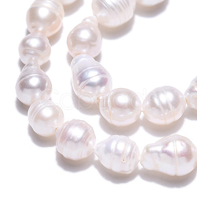 Natural Baroque Pearl Keshi Pearl Beads Strands PEAR-S020-F04-01-1