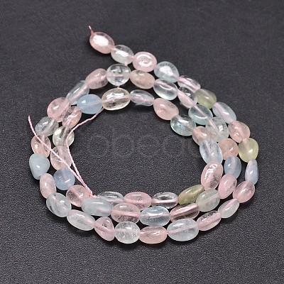 Natural Morganite Chip Beads Strands G-E271-130-1