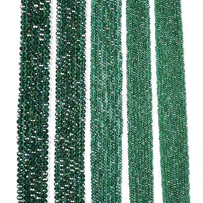 Electroplate Glass Beads Strands EGLA-A044-T4mm-B18-1