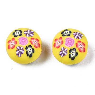 Handmade Polymer Clay Beads CLAY-N008-026G-1