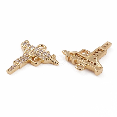 Brass Micro Pave Cubic Zirconia Pendants ZIRC-H115-05-1