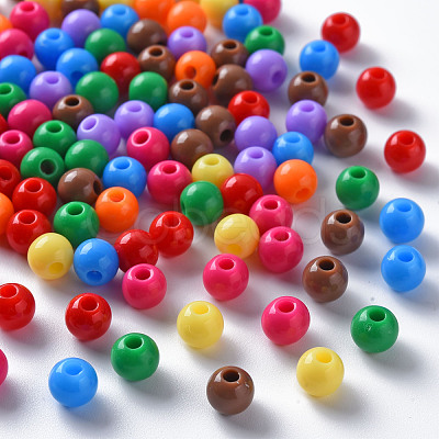 Opaque Acrylic Beads MACR-S370-C6mm-M2-1