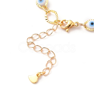 Brass Horse Eye Link Bracelets BJEW-JB05628-1