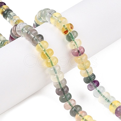 Natural Colorful Fluorite Beads Strands G-T138-75-1