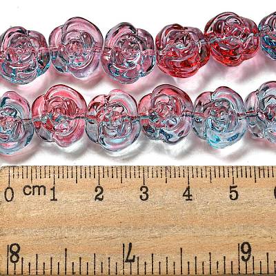 Glass Beads Strands GLAA-B018-02F-1