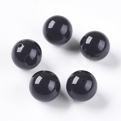 Natural Black Onyx Beads G-K275-13-9mm-1