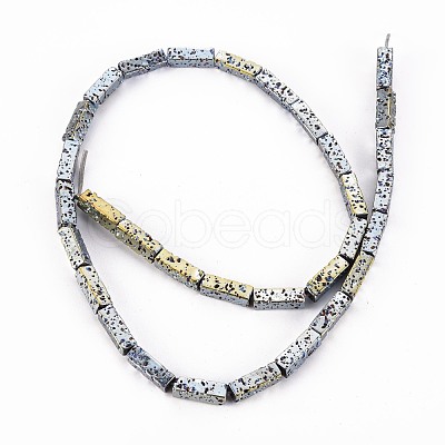 Electroplated Natural Lava Rock Beads Strands G-T114-70-1