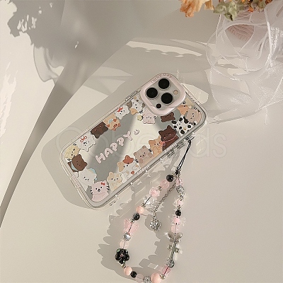 Cat Mirrored Axrylic Mobile Phone Cover PW-WG472D8-03-1