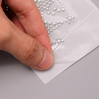 Crown Glitter Hotfix Rhinestone DIY-WH0301-38-1