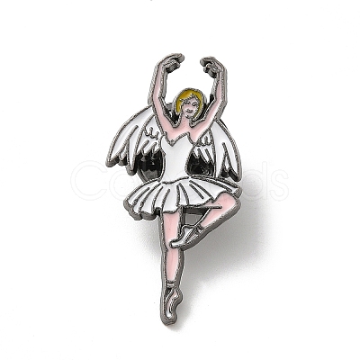 Dancing Girl Enamel Pins JEWB-K018-02D-B-1