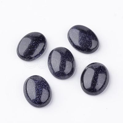 Synthetic Blue Goldstone Cabochons G-S240-22-1