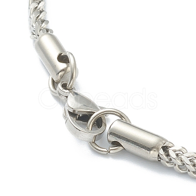 Non-Tarnish 304 Stainless Steel Wheat Chain Necklaces NJEW-I245-08B-P-1