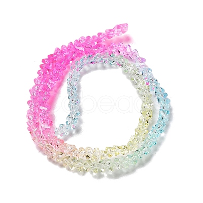 Transparent Glass Bead Strands GLAA-H023-03K-1