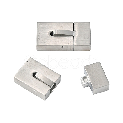 Tarnish Resistant 304 Stainless Steel Bayonet Clasps STAS-P180-38P-1