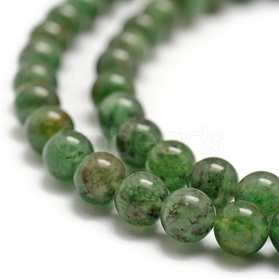 Natural Green Aventurine Beads Strands G-E380-02-6mm-1