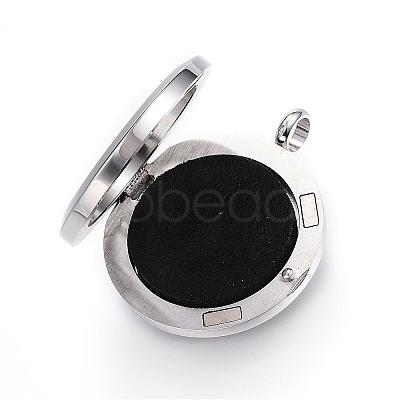 316 Surgical Stainless Steel Diffuser Locket Pendants STAS-P102-033G-1