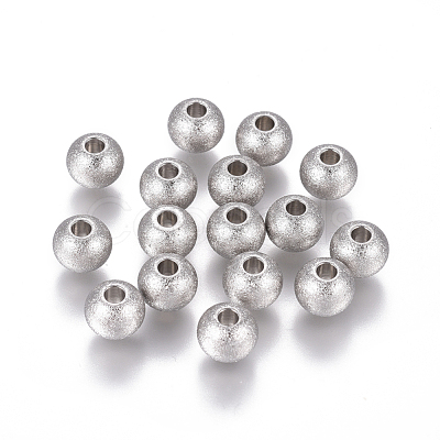 Non-Tarnish 201 Stainless Steel Textured Beads STAS-F222-029-B-1