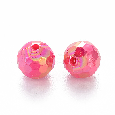 Opaque Acrylic Beads X-TACR-S154-10F-1