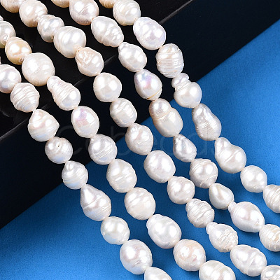 Natural Baroque Pearl Keshi Pearl Beads Strands PEAR-S020-F04-02-1