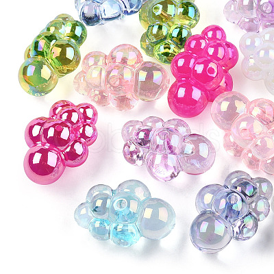 Transparent Acrylic Beads X-PACR-T013-04-1