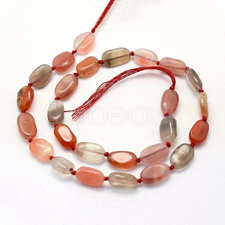 Natural South Red Agate Beads Strands G-E395-07B-1