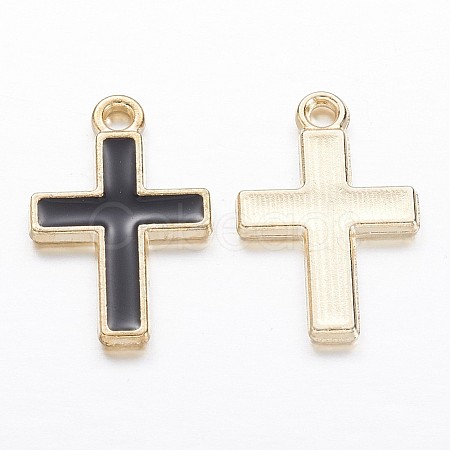 Alloy Enamel Pendants X-PALLOY-P118-29B-1