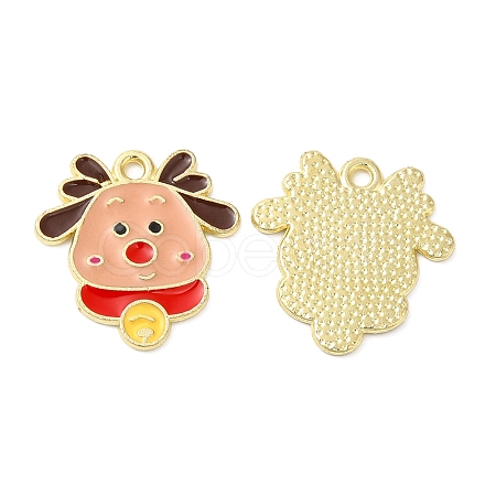 Christmas Alloy Enamel Pendants ENAM-D050-13D-02G-1