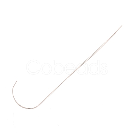 304 Stainless Steel Bented Beading Needles TOOL-WH0125-33A-1