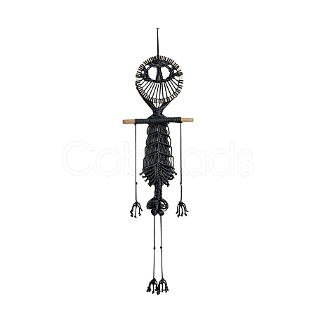 Skull Cotton Macrame Woven Wall Hanging PW-WG76995-02-1