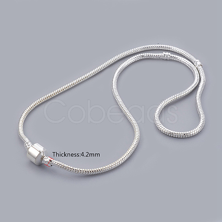 Brass European Style Necklaces PPJ008-S-1