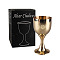 Tarot Theme Brass Cups, Wicca Rite Goblet Display Decoration, for Home Decoration, Triple moon, 40x78mm