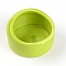 Porcelain Hamster Food Water Bowls, Mini Hamster Feeder Dish, Column, Green Yellow, 62x62.5x40mm