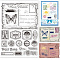 PVC Stamps, for DIY Scrapbooking, Photo Album Decorative, Cards Making, Stamp Sheets, Film Frame, Mixed Shapes, 21x14.8x0.3cm