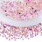 2 Bags Imitation Artificial Crystal Glass Beads, Faceted Cube, Mixed Style, Pink, 3x3x3mm, Hole: 0.9mm, about 100pcs/bag